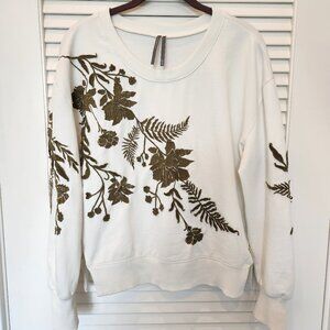 Anthropologie Fern & Flower Crewneck Sweatshirt - Small